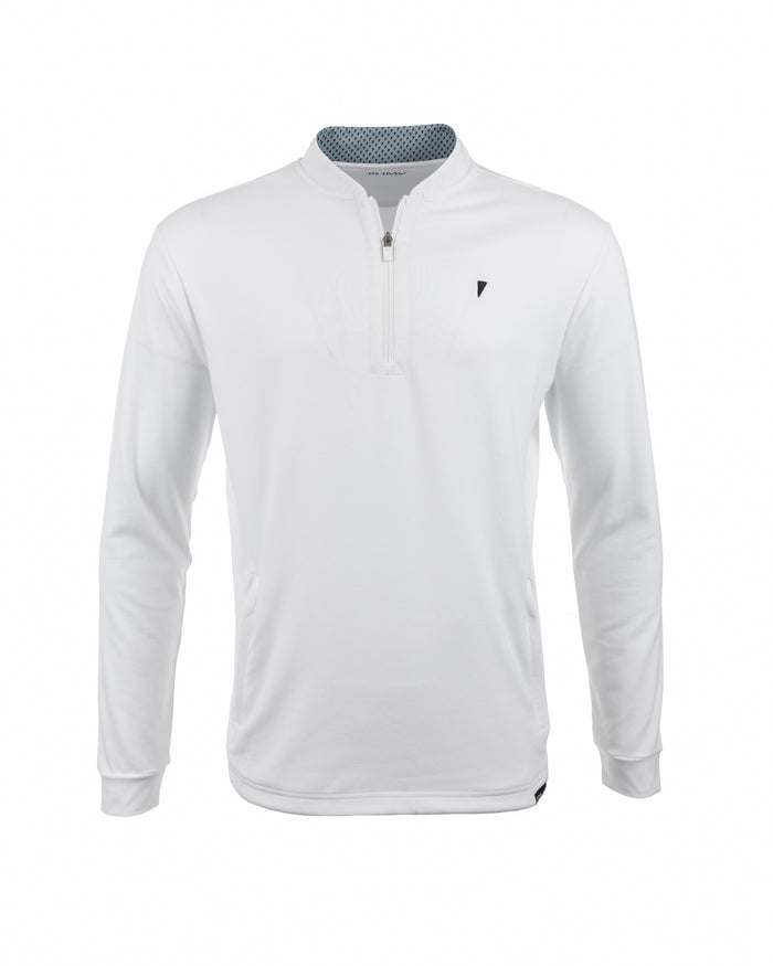 Primo Blade Collar Quarter Zip - White